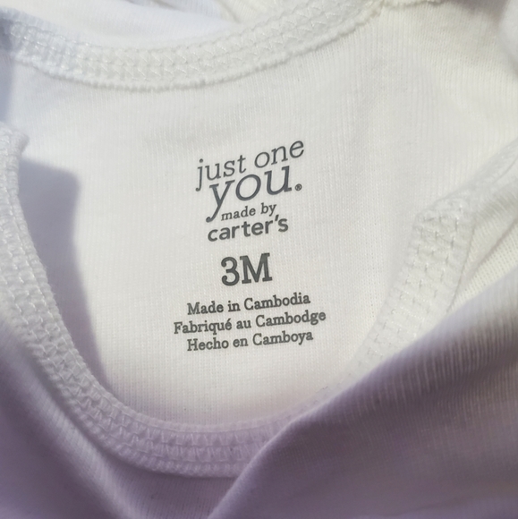 WHITE BABY ONESIES AND BODYSUITS 3 SETS - Picture 4 of 5